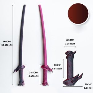 Épée <span class=keywords><strong>Katana</strong></span> en plastique colorée personnalisée imprimée en 3D, jouet télescopique de décompression pour les fans d'anime et les épéistes par Wancai - Product Image 5