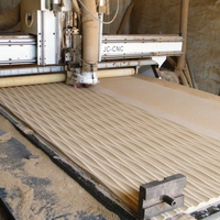 Panneau mural 3D MDF wave mdf board 3d