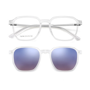 Gafas de Sol para hombre TR90 con clip TR90 2 en 1, gafas de sol polarizadas magnéticas y espejo de visión nocturna, peso ligero TJ2184 - Product Image 2