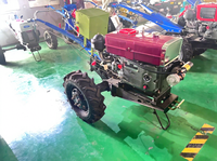 Moteur diesel monocylindre électrique 22 CV à démarrage manuel et tracteur à châssis 151 2WD pouvant être associé à de nombreuses machines agricoles