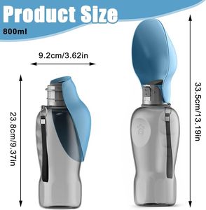 Botella de Agua Portátil para Mascotas, Tazón de Silicona Plegable, Comedero para Mascotas para Caminar, Viajar y Actividades al Aire Libre - Product Image 6