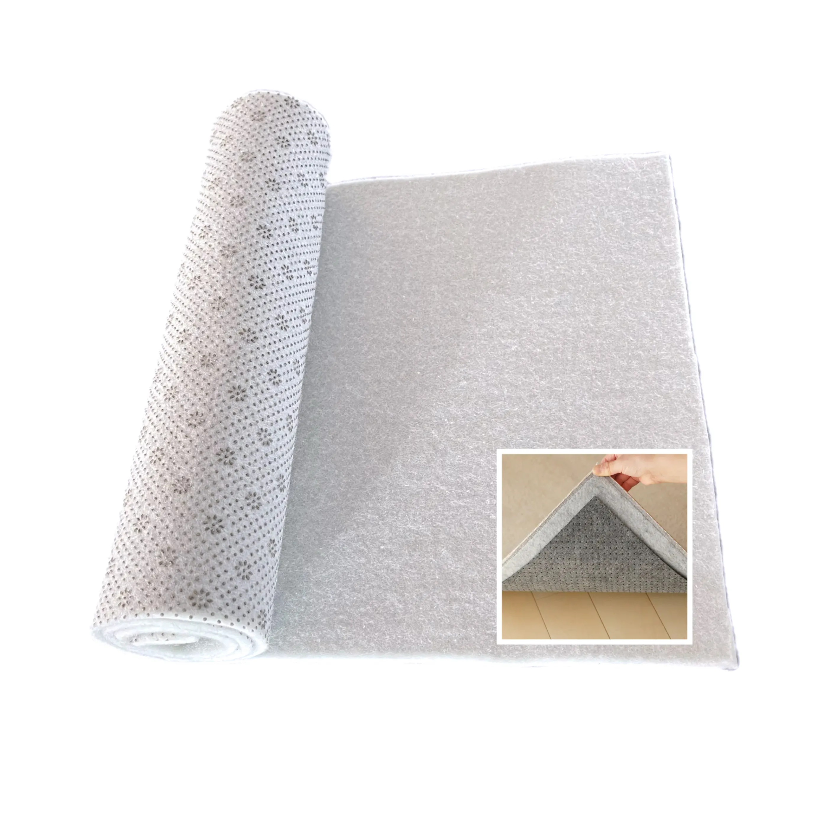 PVC dot anti-slip non woven fabric/non -slip fabric/ slip resistant fabric polyester felt rolls