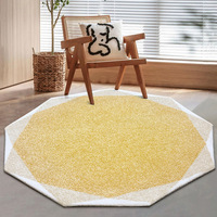 Tapis de luxe en laine nordique, tapis abstrait en peluche, revêtement de sol antidérapant fabriqué à la machine, décoration pour salon, villa, hôtel