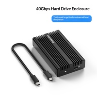Casing Hard Drive Eksternal 40Gbps dari Aluminium Alloy dengan Ekspansi USB4 Solid State NVMe 8TB, Casing Tebal Pembaca SSD M280U4F