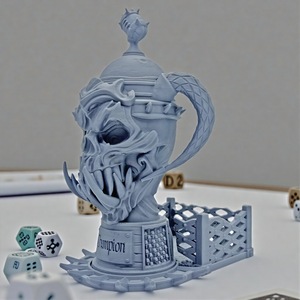 Torre de Dados DND con Diseño de Calavera de Dragón Poliédrica Impresa en 3D, Ecológica, Temática de Aventura, Venta al por Mayor - Product Image 3