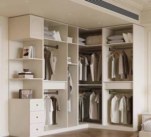 Sistema de Armario Moderno en Forma de L de Madera Sólida que Maximiza el Espacio, 5 Estantes de Exhibición, Almacenamiento Oculto, Ecológico y Duradero para <span class=keywords><strong>Dormitorio</strong></span> - Product Image 3