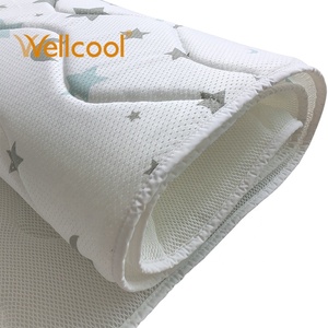 Chine fabrication 100% polyester 3d entretoise air maille tissu personnalisé lavable doux <span class=keywords><strong>berceau</strong></span> matelas protecteur tapis rampant pour bébé - Product Image 4