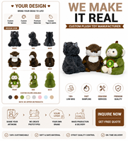 Boneka Plush Kustom Berkualitas Tinggi, Hewan Boneka Lembut Beraroma, Hadiah Promosi untuk Anak, Dapat Disesuaikan, Mainan Grosir