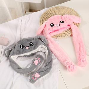 Sombrero de Orejas de Conejo de <span class=keywords><strong>Pikachu</strong></span> en Movimiento, <span class=keywords><strong>Gorro</strong></span> Suave para Saltar, Juguete Divertido de Dibujos Animados, Sombrero de Felpa Kawaii, Juguetes de Regalo para Niños y Adultos - Product Image 4