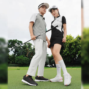 Chaussures de golf unisexe pour le commerce transfrontalier, imperméables, à bouton rotatif, décontractées, sportives, été, coton, caoutchouc naturel - Product Image 2