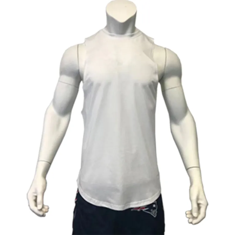 Sports Cotton Boy's Muscle Singlet Sleeveless Travel Vest Fitness Running Gym Bodybuilding 100% polyester Men's Tank Top