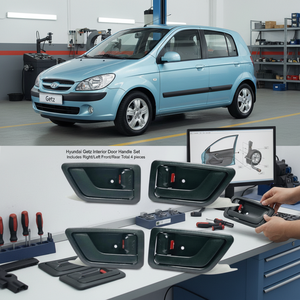 Hyundai Getz Long Door Handle Set Includes Right Left Front Rear-Total 4 Pieces for Interior Use - Product Image 3