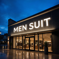 Enseigne LED personnalisée pour extérieur, enseigne publicitaire pour entreprise, signalétique LED, lettres lumineuses en acier inoxydable, logo LED pour entreprise