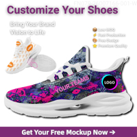 Pour les importateurs : Baskets décontractées durables pour hommes, chaussures de basketball et chaussures de course d'hiver, avec designs artistiques personnalisés