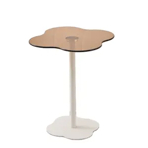 Meubles de salon moderne et luxueux nouveau design de table basse intelligente nordique en bois et verre table à ossature en acier inoxydable
