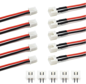 JST-XH 2.54mm 2Pin steker keseimbangan Lead Socket Pria Wanita konektor kabel kawat silikon untuk Woodland hanya pasang lampu 3D Printer - Product Image 1