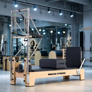 Oferta Destacada: Cama Reformer de Pilates de Madera de Arce de Alta Calidad y Bajo Precio, con Torre de Pilates de Medio Trapecio y Riel Completo - Product Image 3