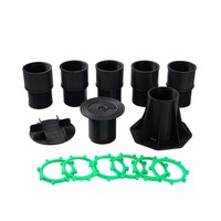 90-1127mm meilleure vente système de piédestal réglable extérieur pour terrasse support de terrasse en plastique carreaux solive de sol
