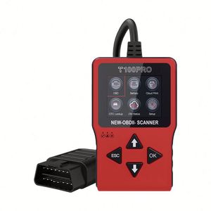 เครื่องสแกน OBDII รุ่นใหม่ ปี 2026 T100 Pro เครื่องมือวินิจฉัยยานยนต์ อ่านโค้ดข้อผิดพลาดของเครื่องยนต์ ทดสอบแบตเตอรี่ ข้อมูลยานพาหนะ รับประกัน 1 ปี พร้อม WiFi - Product Image 1