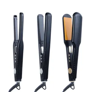 Factory Professional 2 in 1 Perfect Straight Smooth Ceramic Flat Iron 0.5 1 1.75 inch Hair Straightener and Curler