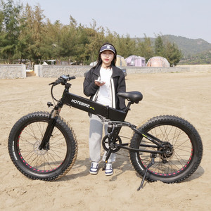 Vélo électrique pliable de montagne <span class=keywords><strong>750</strong></span> Watt, pneus larges de 26 pouces, batterie au lithium 48V, moteur 500W, cadre en alliage d'aluminium - Product Image 1