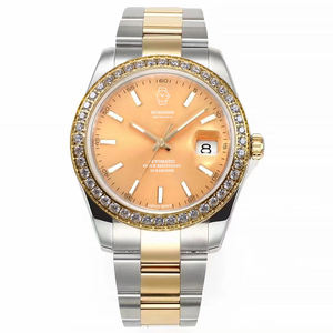 Montres-bracelets mécaniques de luxe pour hommes Calendrier du mouvement 3235 Montres automatiques avec lunette diamantée - Product Image 6