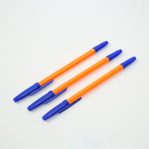 Stylo bille simple jaune en plastique Bonvan BV-PS114 pour la rentrée scolaire, vente en gros, pas cher, largeur d'écriture 1,0 mm, logo personnalisé - Product Image 5