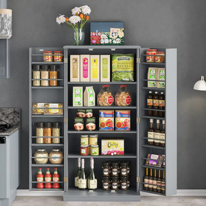 סלון יוקרתי חדר אוכל עץ אלון ריהוט עץ אלון סין מסורתי מזנון ציור ארון מטבח ארון - Product Image 2