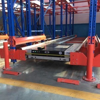 Étagère à navettes robuste en acier laminé à froid réglable pour le stockage en entrepôt et les systèmes d'inventaire industriels automatisés