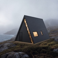 Chalet préfabriqué haut de gamme Bay Head Coastal Guest Lodge, solution de personnalisation professionnelle pour les entrepreneurs, maison en A-frame S780