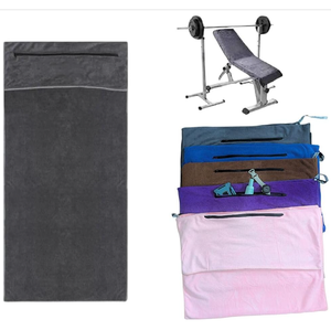 Toalla de Gimnasio de Microfibra de Secado Rápido Rangxin con Bolsillo para Teléfono - Product Image 3