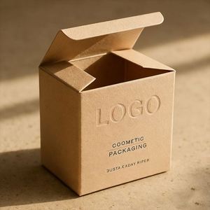 Boîte en papier rigide texturé de luxe avec logo personnalisé - Emballage de cosmétiques haut de gamme avec impression de marque - Product Image 1
