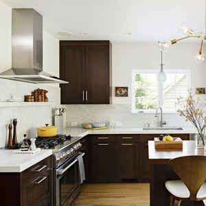 Modern <b>Kitchen</b> <b>Furniture</b> Italian Designs Sample Custom Luxury Veneer <b>Kitchen</b> Cabinet Islands Made in China - Product Image 3