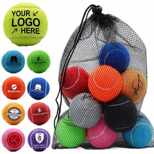 Balles de tennis personnalisées en gros avec logo, balles d'entraînement professionnelles personnalisées pour la plage, jouets pour animaux de compagnie en caoutchouc - Product Image 1