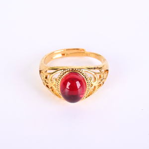 Vente en gros de nouveaux produits, bagues en laiton plaqué or, bijoux personnalisés en cristal naturel, bagues pour cadeau - Product Image 3
