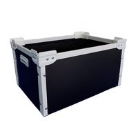 Boîte de rangement pliable et empilable en polypropylène recyclé pour emballage chimique et boîte de manutention pour la chaîne du froid