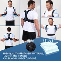 Correcteur de posture réglable en néoprène pour le dos, soutien lombaire sportif, amélioration de la posture pour le cyphose et la scoliose