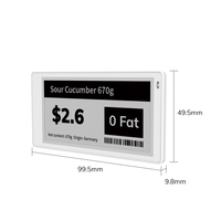 Étiquettes électroniques MinewTag 3,5 pouces avec écran Eink Epaper 2 couleurs BW Dusl Color, rafraîchissement rapide en 3 secondes, adaptées à -15 ℃ -65 ℃