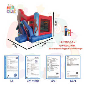 Château Gonflable Commercial Thème Espace avec Toboggan et Panier Basket, Astronaut Jumping Castle pour Garçons - Product Image 5