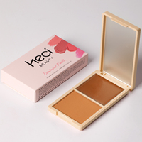 Palette de blush et de contour 2-en-1 OEM, crème et poudre, imperméable, longue tenue, haute pigmentation, sculpteur de joues, blush à marque privée