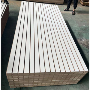 Panel de visualización de melamina MDF Slatwall con panel de exhibición de <span class=keywords><strong>tienda</strong></span> minorista de aluminio ranurado <span class=keywords><strong>Muebles</strong></span> comerciales <span class=keywords><strong>baratos</strong></span> - Product Image 2