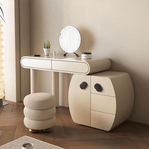 Coiffeuse de maquillage grande capacité avec miroir éclairé pour la maison et la chambre à coucher - Product Image 3