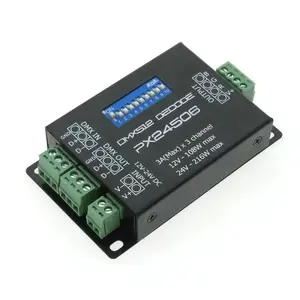 DC12V-24Vチャンネル3A RGB LED DMX512デコーダーPX24506高品質