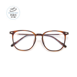 Monture de lunettes ovale en alliage TR90 TJ5874, écaille de tortue, anti-lumière bleue, protection UV 400, performance optique - Product Image 1