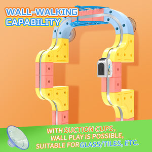 Kit de circuit ferroviaire magnétique éducatif DIY, pistes de course de voitures, jouet STEM, ensemble de pistes d'aventure, train jouet transformable DIY pour garçons de 3 à 8 ans - Product Image 5