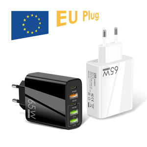 <span class=keywords><strong>Mini</strong></span> chargeurs super rapides 65W personnalisés adaptateurs muraux PD + QC3.0 chargeur mural US/EU/UK 5ports chargeur de téléphone pour iPhone SamSung - Product Image 2