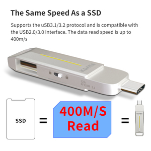 Kdata alta calidad SSD teléfono móvil ordenador <span class=keywords><strong>USB</strong></span> 3,0 interfaz Dual capacidad personalizada portátil móvil Metal <span class=keywords><strong>USB</strong></span> <span class=keywords><strong>Flash</strong></span> Drive - Product Image 3
