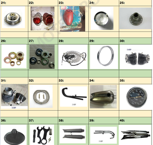 Tricycle latéral moto KC750 K750 oval Dnepr pékin Express <span class=keywords><strong>Chang</strong></span> <span class=keywords><strong>jiang</strong></span> sidecar pièces accessoires - Product Image 3