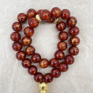 뜨거운 판매 하이 퀄리티 종교 보석 선물 절묘한 이슬람 묵주 목걸이 패션 33Pcs 10mm 비즈 아랍어 술 팔찌 - Product Image 5