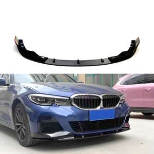 Para <span class=keywords><strong>BMW</strong></span> 3 Series G20 2019-2022 labio delantero y divisores delanteros estilo de competición ABS brillo negro parachoques actualización nueva condición - Product Image 4